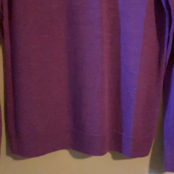 Banana Republic merino wool purple turtleneck - Picture 4 of 11